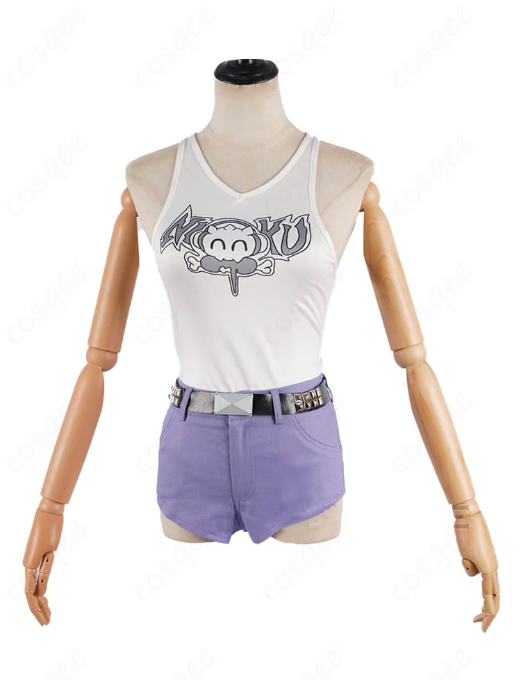 ホロライブ 輪堂千速 コスプレ衣装の内搭服正面細部。高品質な生地とディテールで作られたインナー部分です。