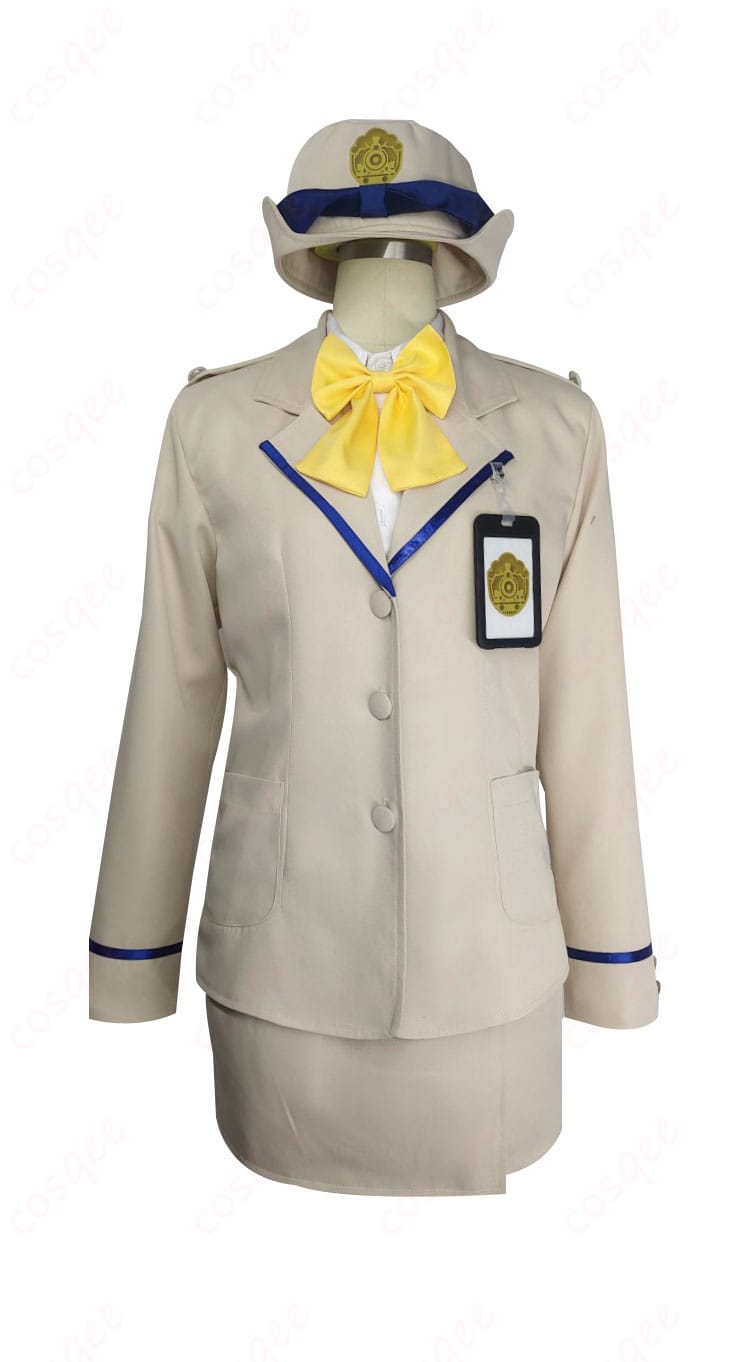 ブルーアーカイブ 列車乗務員 コスプレ衣装の正面画像。詳細なデザインと高品質な仕上がり。