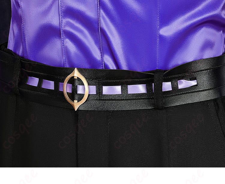 セノの腰のベルト装飾の詳細。シンプルでありながら、デザインにしっかりとした印象を与えます。