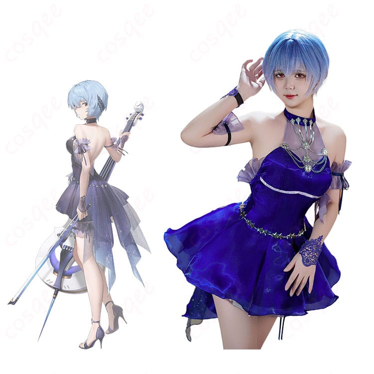 商品服装とアヤナミレイ(仮称)のキャラクターとの組み合わせ。コスプレ衣装の詳細な再現。