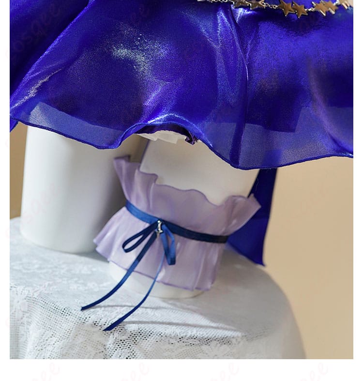 脚飾りのディテール。アヤナミレイ(仮称)コスプレ衣装に付属する脚飾りの美しいデザイン。