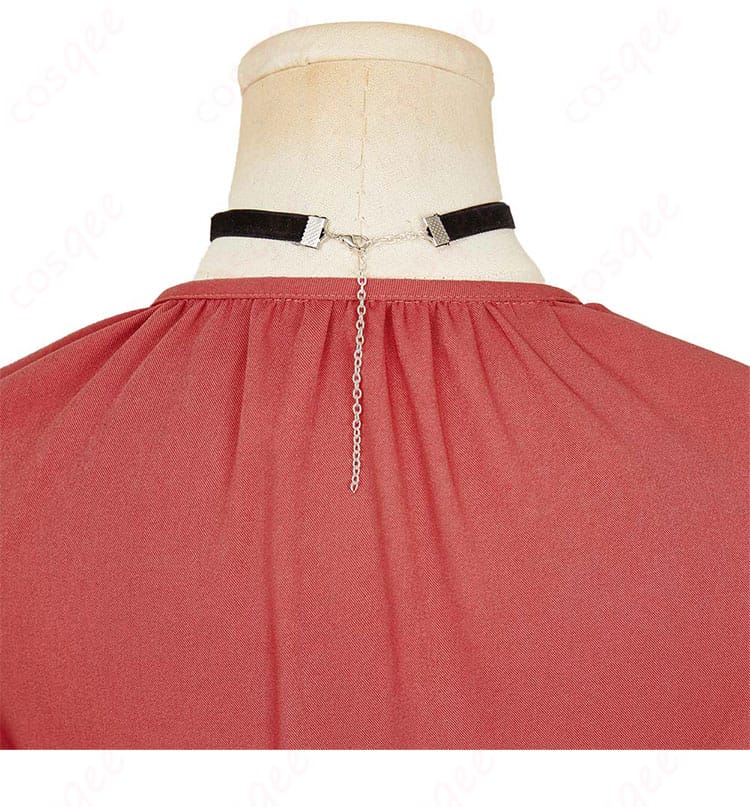 ウィッチウォッチ 若月ニコ コスプレ衣装 背面装飾、完璧に仕上げられたキャラクター衣装の後ろ姿