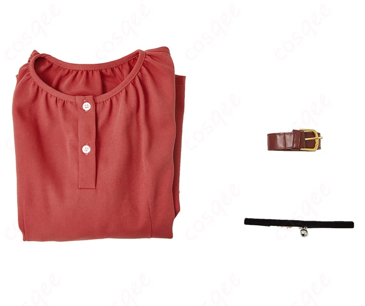 ウィッチウォッチ 若月ニコ コスプレ衣装 セット内容の詳細、ワンピース、ネックレス、ベルトを含む