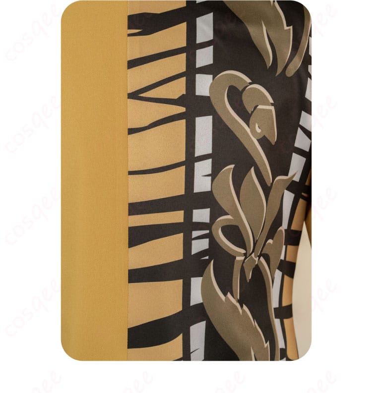 服装の柄装飾部分。サドンデス衣装ならではのデザインが施された細部の装飾。