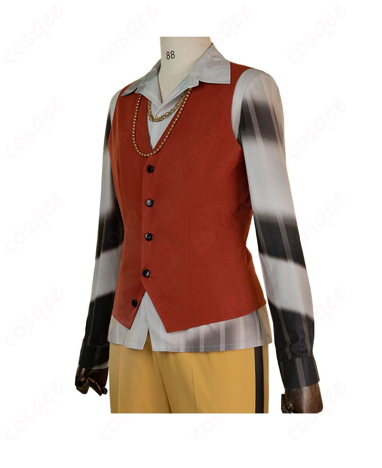 内搭服の側面ディテール。キャラクターの細かい特徴が施された部分。