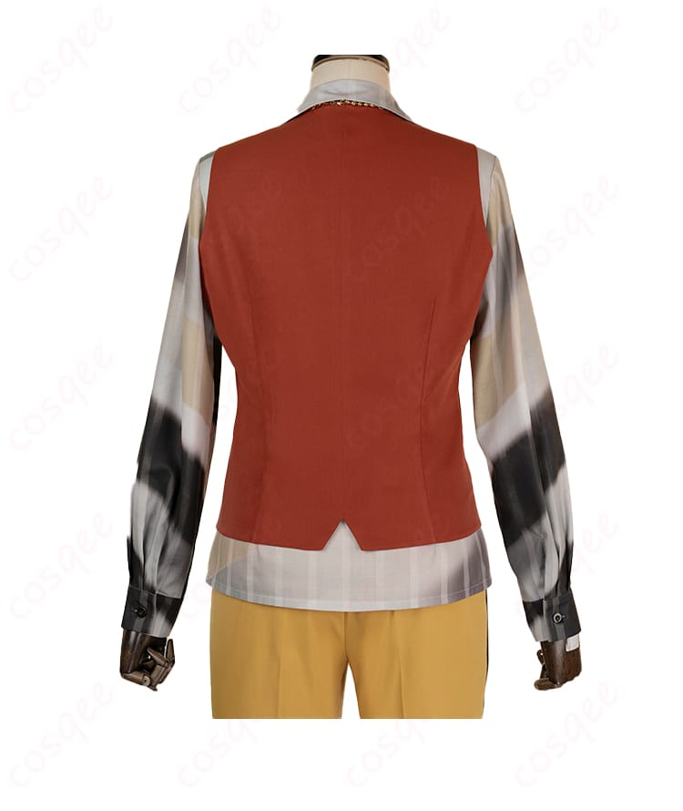 内搭服の背面ディテール。背面の装飾がコスプレ衣装に華を添え、ディテールにもこだわりあり。