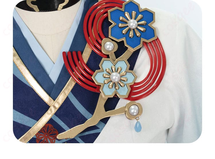 服の胸飾りのディテール - 礼瀬マヨイコスプレ衣装の胸飾りディテール