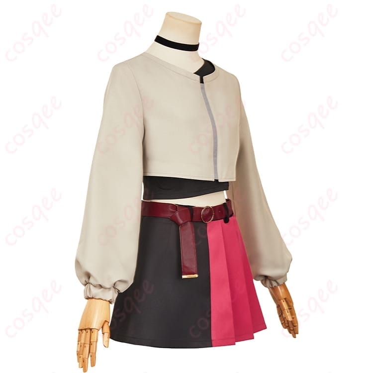 LAZARUS エレイナ コスプレ衣装 ダークエレガントに映える快適ロングコートセット - 3枚目の画像