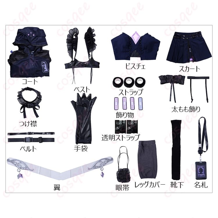 ホロライブ 古石ビジュー 厨二ロマンのダークエレガント衣装で写真映え - 6枚目の画像