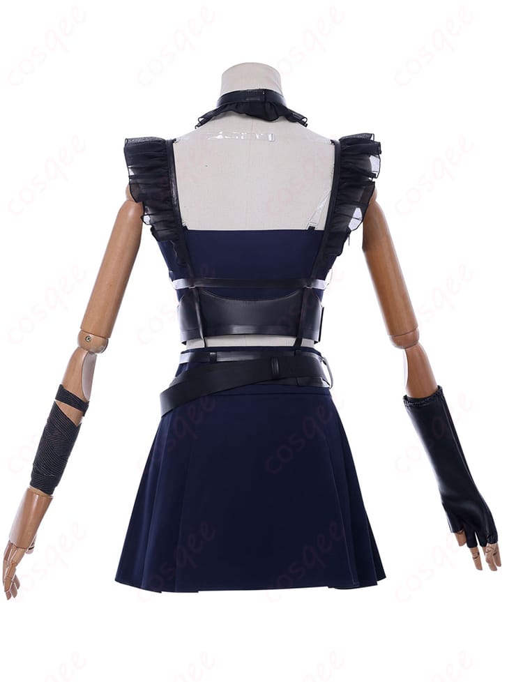 ホロライブ 古石ビジュー コスプレ衣装 背面装飾詳細