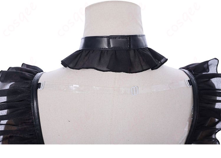 ホロライブ 古石ビジュー コスプレ衣装 背部装飾詳細