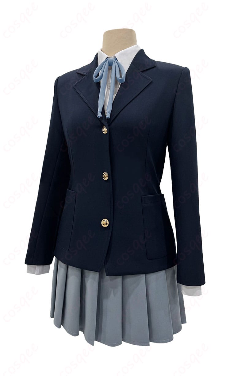 けいおん! 桜が丘高校 制服 コスプレ 左側からの全体イメージ
