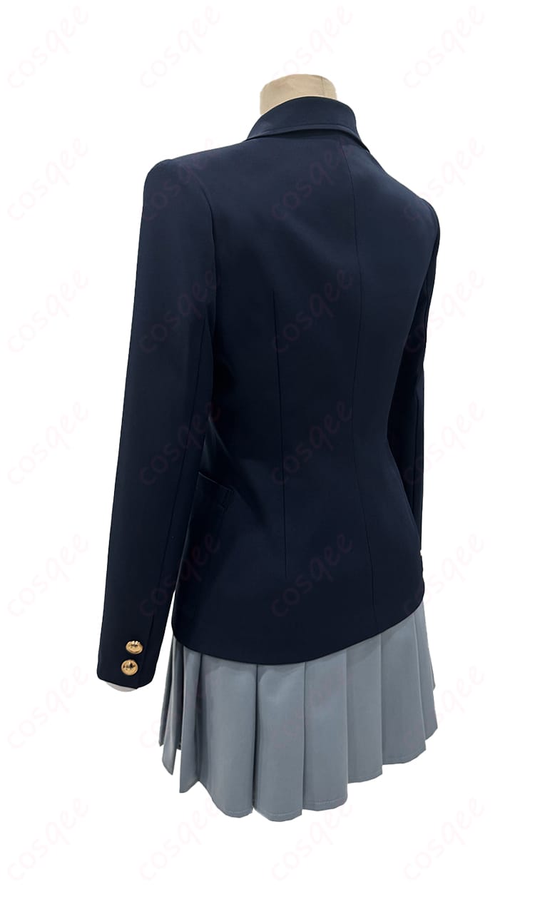 けいおん! コスプレ衣装 制服 背面サイドのデザイン装飾細部