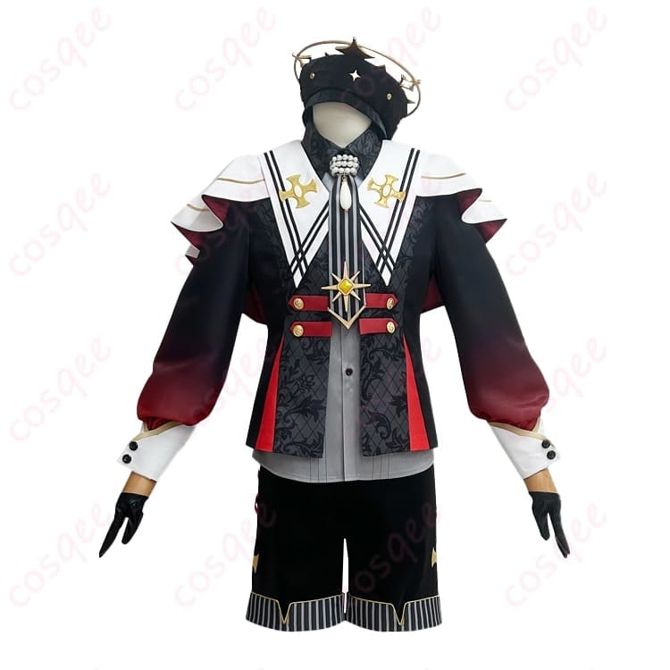 あんスタ 朱桜司・真白友也・仙石忍 堕天使の晩餐会 コスプレ衣装 多点セットで写真映え抜群 - 1枚目の画像