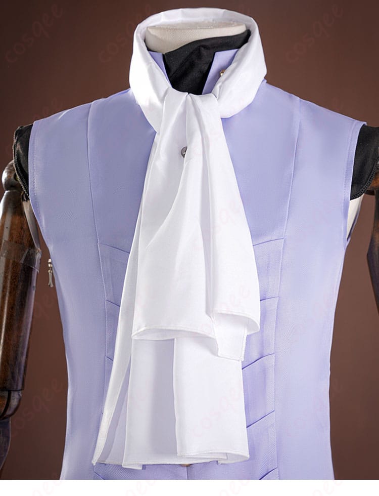 コスプレ衣装のスカーフ装飾ディテール。コスプレ衣装に華を添える重要な部分