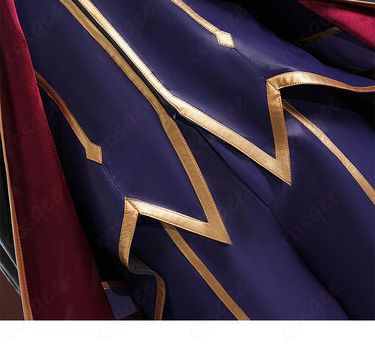 コスプレ衣装の裾の装飾ディテール。美しい仕上がりがファンを魅了!