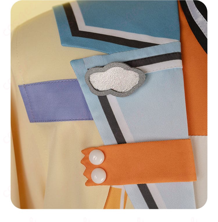 天祥院英智 衣装の襟装飾。細かい刺繍と装飾が施されたデザイン。