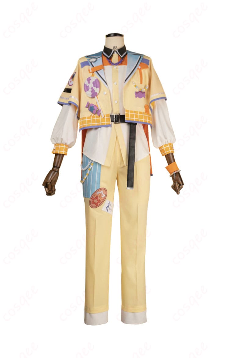 天祥院英智 ハッピーチャーム衣装 コスプレ衣装 正面ビュー。高品質な仕上がりで、華やかなデザインが特徴。