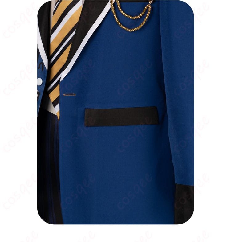 衣袋の装飾部分。実用的でありながら、デザインにもこだわりがあります。