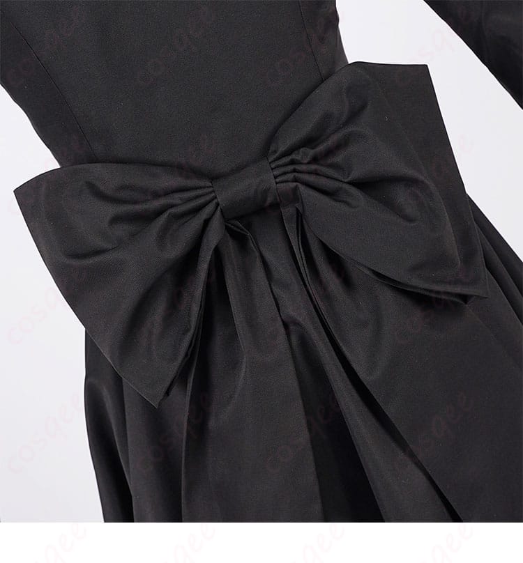 シエル・ファントムハイヴ コスプレ衣装 27巻 衣装の背部蝶結びの装飾ディテール。豪華で精密なデザイン。