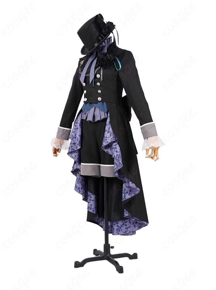 シエル・ファントムハイヴ コスプレ衣装 27巻衣装 側面から見た美しいシルエットとディテール。