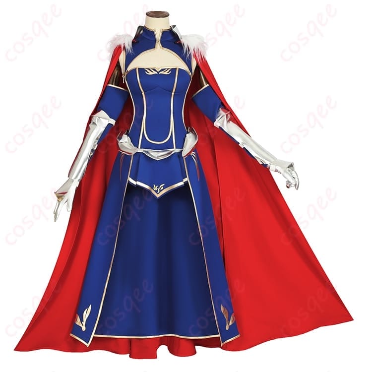 FGO アルトリア・ペンドラゴン セイバー コスプレ衣装 騎士王の威厳を纏える華やかセット - 1枚目の画像