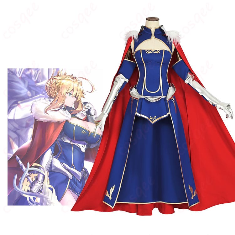 FGO Fate/Grand Order アルトリア・ペンドラゴン(セイバー) コスプレ衣装 服装とキャラクターの詳細な一致