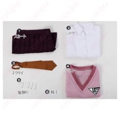 ダンガンロンパV3 赤松楓 コスプレ衣装 学園ガールの清楚感を端正に再現｜XS–XL - 5枚目の画像（サムネイル）