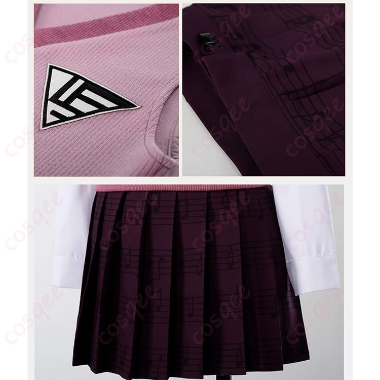 ダンガンロンパV3 赤松楓 コスプレ衣装 学園ガールの清楚感を端正に再現｜XS–XL - 4枚目の画像