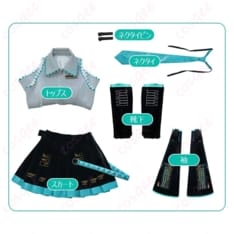 VOCALOID 初音ミク V2 コスプレ衣装 サイバー可愛い発色で写真映えする着やすさ - 5枚目の画像（サムネイル）