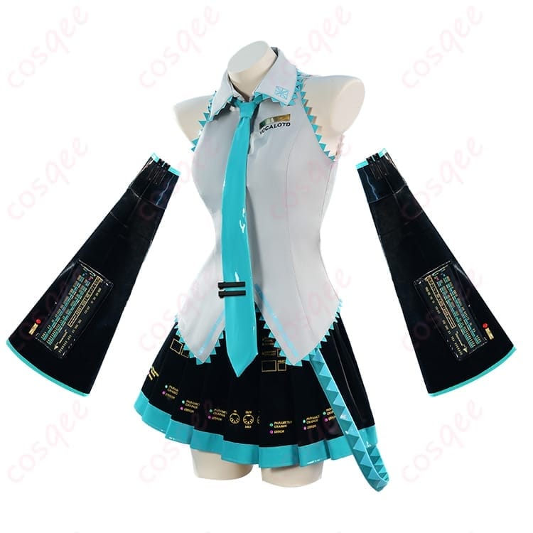 VOCALOID 初音ミク V2 コスプレ衣装 サイバー可愛い発色で写真映えする着やすさ - 3枚目の画像