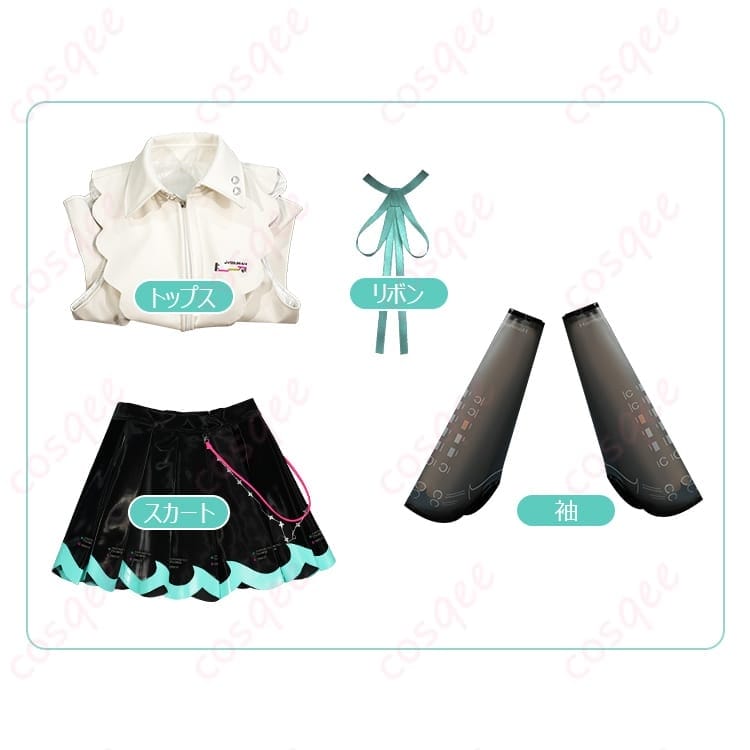 VOCALOID 初音ミク NT版コスプレ衣装 近未来ポップな配色で写真映えも着心地も両立 - 6枚目の画像