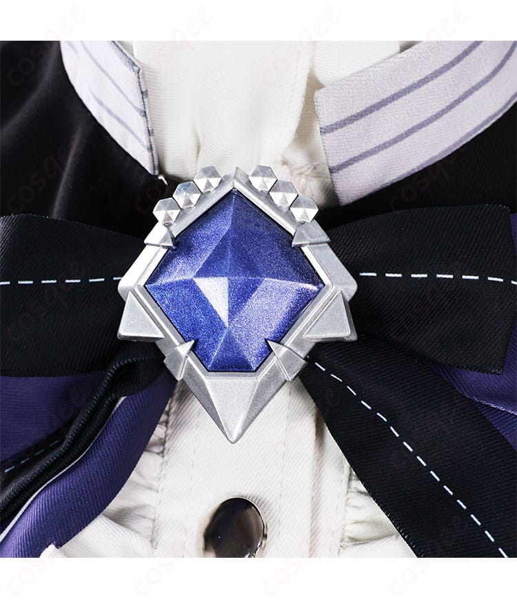 ゼンレスゾーンゼロ ビビアン コスプレ衣装 领结装饰细节。華やかなアクセントがキャラクターの特徴を強調。