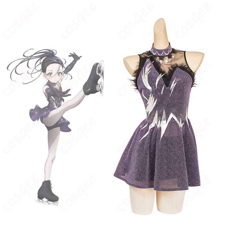 商品正面図｜メダリストの狼嵜光のフィギュアスケート衣装の正面ビュー