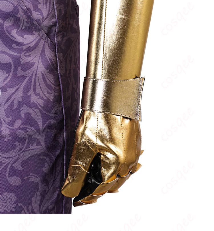 ヴィンセント・ヴァレンタインのコスプレ衣装の左手の鎧部分。高い精度で再現されたディテール。