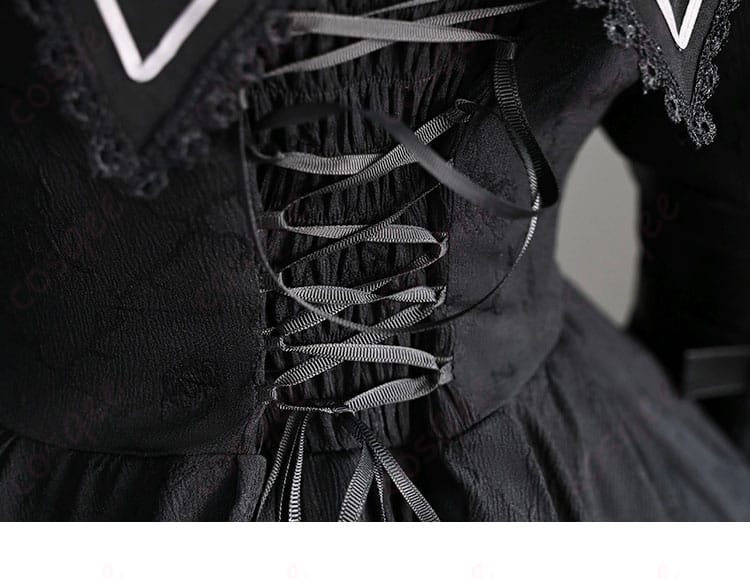 プロジェクトセカイ 東雲絵名 コスプレ衣装 背面のリボンディテール 豪華な仕上げ