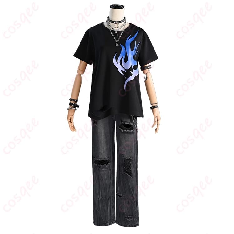 プロセカ 東雲彰人 フューエルVer コスプレ 衣装一式で即キマるストリートロック - 1枚目の画像