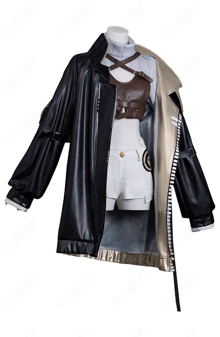 ジェインのコスプレ衣装正面、細部まで忠実に再現されたデザイン。