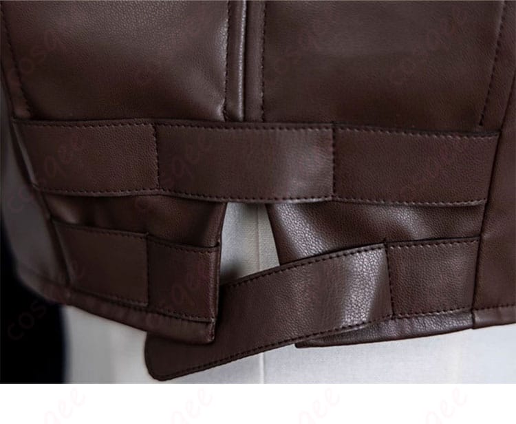 衣服の裾部分の装飾、スタイリッシュなデザインで細部までこだわり。