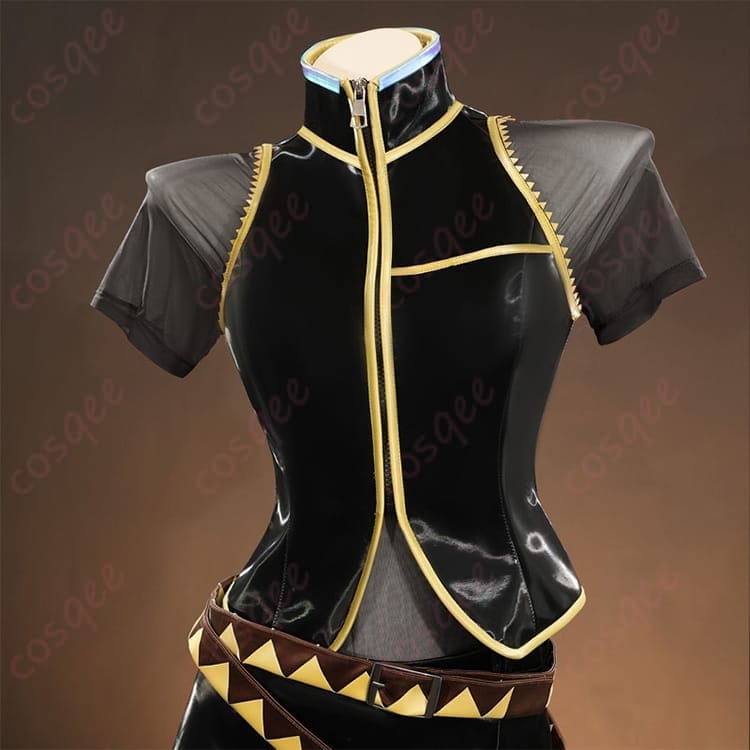 VOCALOID 巡音ルカ コスプレ衣装 艶感とステージ映えを両立した女性らしい一着 - 5枚目の画像