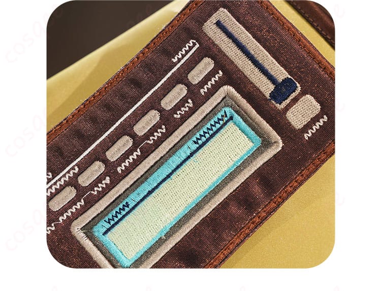 巡音ルカ コスプレ衣装の右袖部分の装飾。袖のデザインも忠実に再現されています。