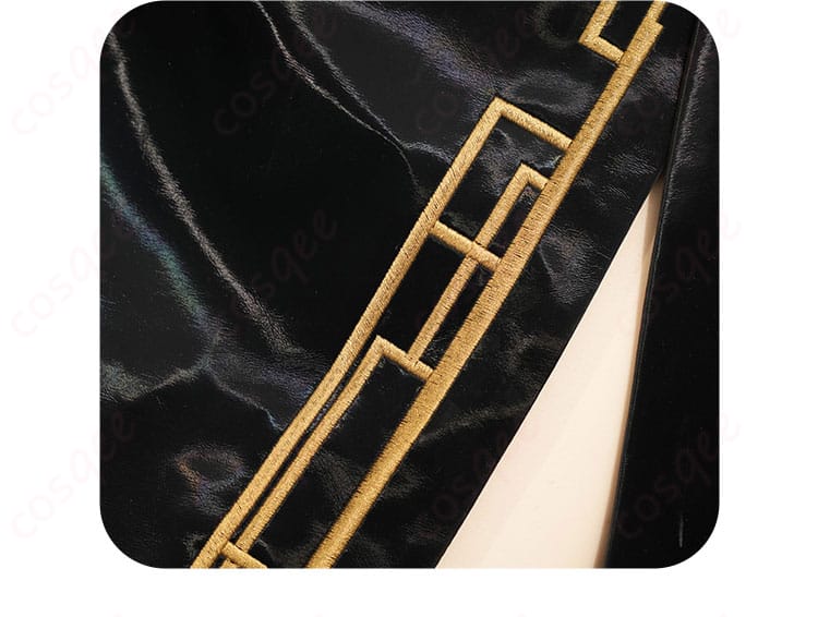 巡音ルカ コスプレ衣装のスカートの斜襟装飾。精巧なデザインで視覚的に引き立つ。