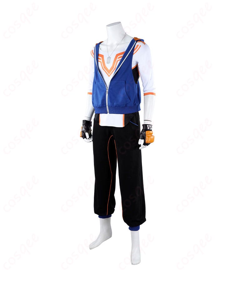 ストリートファイター6 ルーク コスプレ衣装 サイドビュー。詳細な裁縫とフィット感。