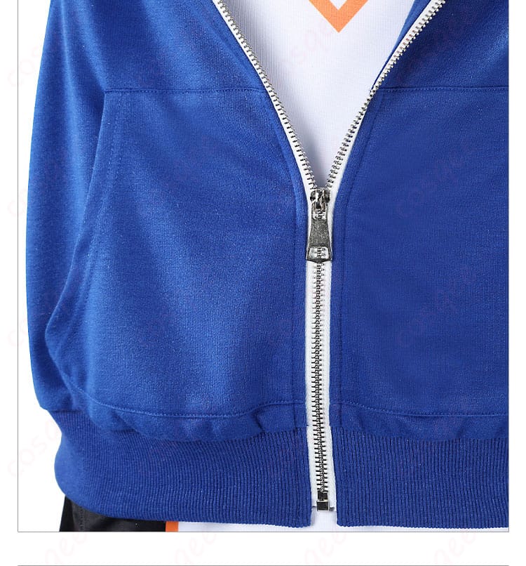 ルーク コスプレ衣装 フロントチェーン装飾ディテール。クールなディテールが特徴。