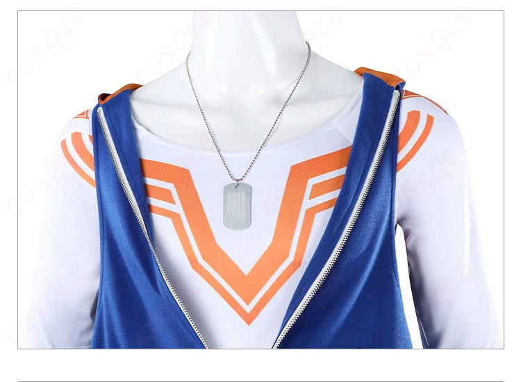 ルーク コスプレ衣装 ネックレス装飾ディテール。キャラクターにぴったりのアクセサリー。