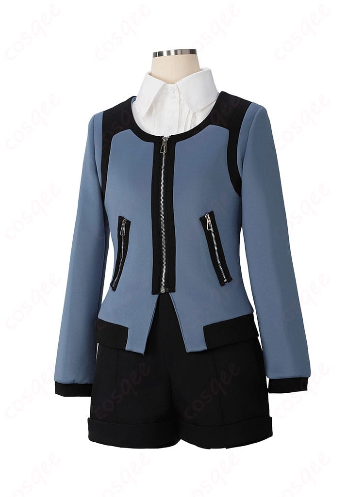 商品左側から見た衣装の画像。トーカの特徴的なコスプレ衣装のディテール。