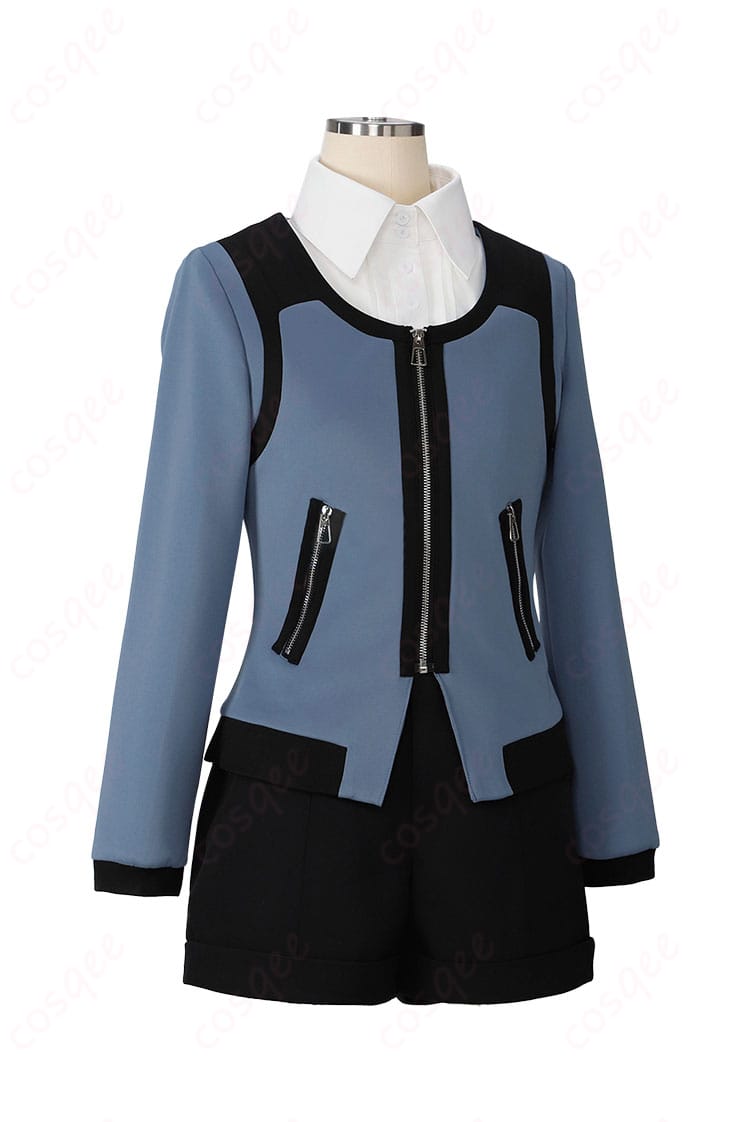 商品右側から見た衣装の画像。細部まで再現された霧嶋董香のコスプレ衣装。