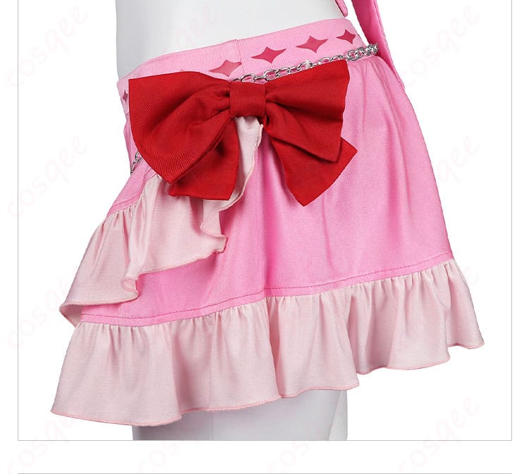 エアリス・ゲインズブール ピンキーマーメイド水着 コスプレ衣装 腰の大きな蝶結びがキュートで魅力的。