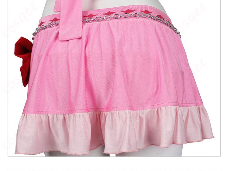 エアリス・ゲインズブール ピンキーマーメイド水着 コスプレ衣装 背面のズボンのディテール。ファッション性の高いデザイン。