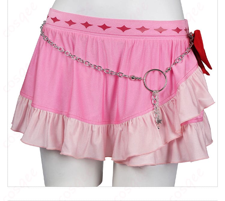 エアリス・ゲインズブール ピンキーマーメイド水着 コスプレ衣装 裾の装飾がスタイリッシュで魅力的。